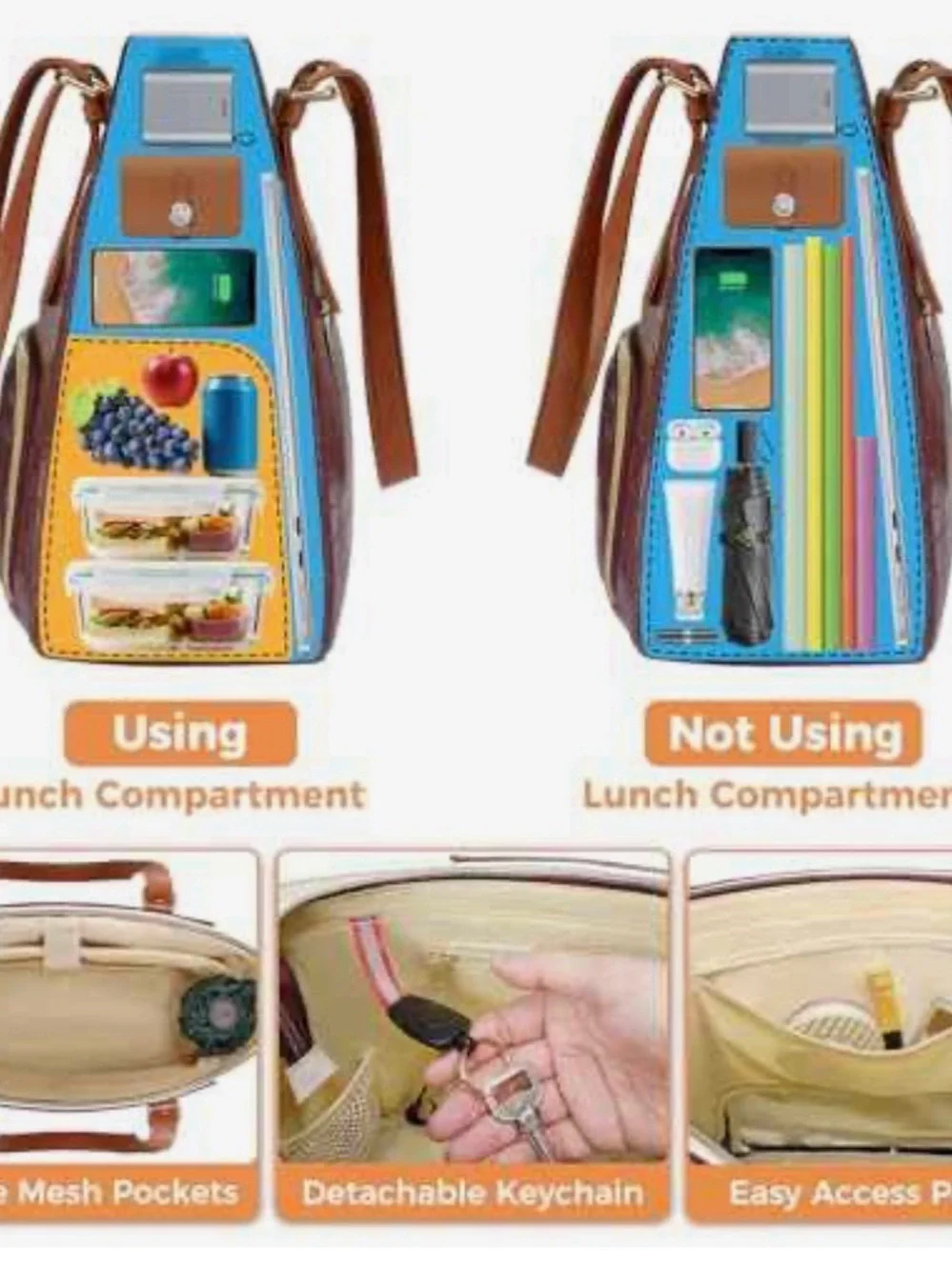Laptop Bag with Lunch Compartment